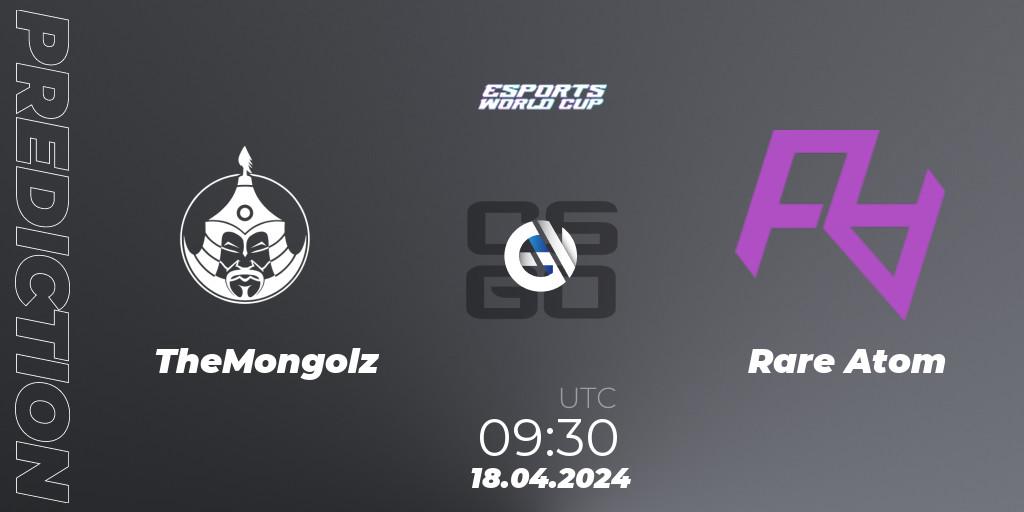 TheMongolz - Rare Atom: прогноз. 18.04.2024 at 09:30, Counter-Strike (CS2), Esports World Cup 2024: Asian Closed Qualifier
