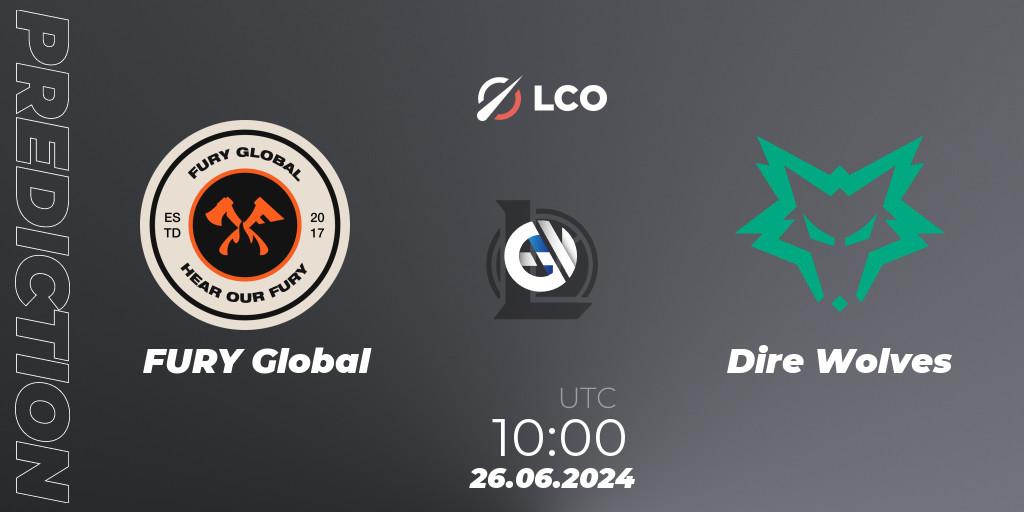 FURY Global - Dire Wolves: прогноз. 26.06.2024 at 10:00, LoL, LCO Split 2 2024 - Group Stage