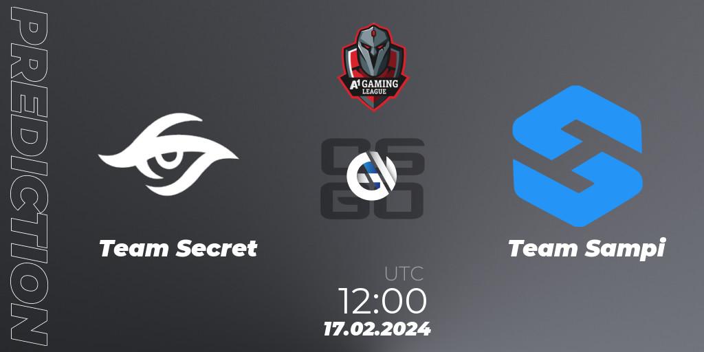 Team Secret - Team Sampi: прогноз. 17.02.24, CS2 (CS:GO), A1 Gaming League Season 8
