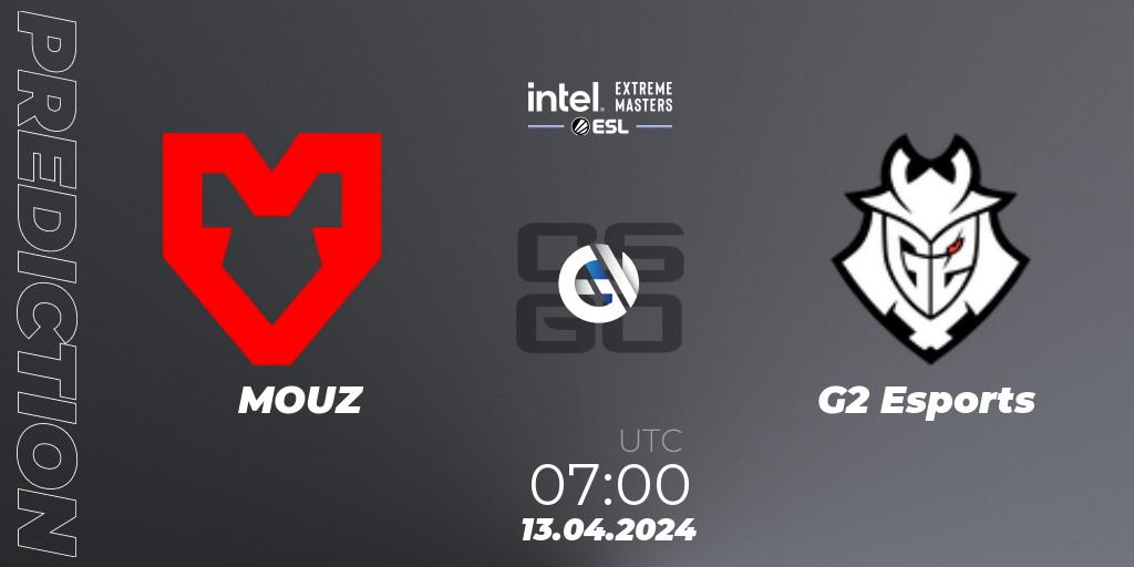 MOUZ - G2 Esports: прогноз. 13.04.2024 at 07:00, Counter-Strike (CS2), IEM China 2024