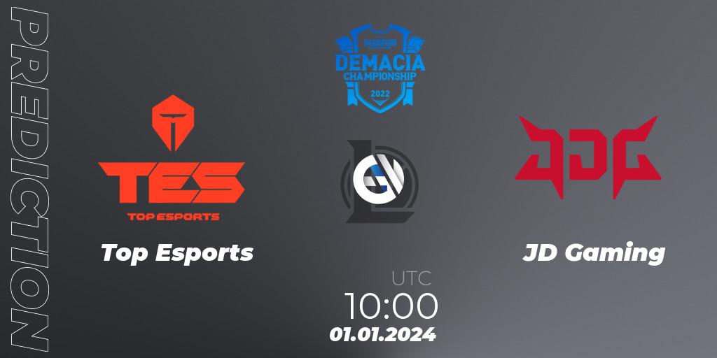 Top Esports - JD Gaming: прогноз. 01.01.24, LoL, Demacia Cup 2023 Playoffs