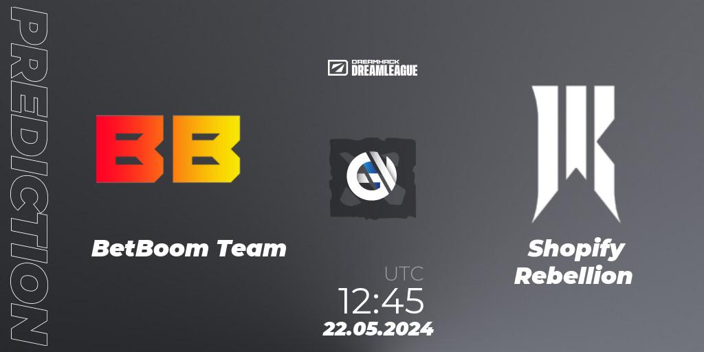 BetBoom Team - Shopify Rebellion: прогноз. 22.05.2024 at 13:00, Dota 2, DreamLeague Season 23
