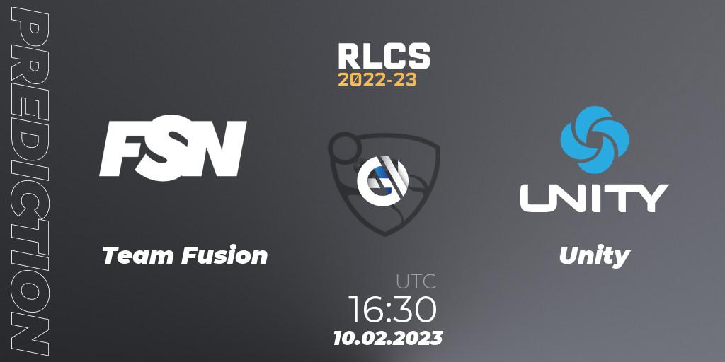 Team Fusion - Unity: прогноз. 10.02.2023 at 16:30, Rocket League, RLCS 2022-23 - Winter: Sub-Saharan Africa Regional 2 - Winter Cup