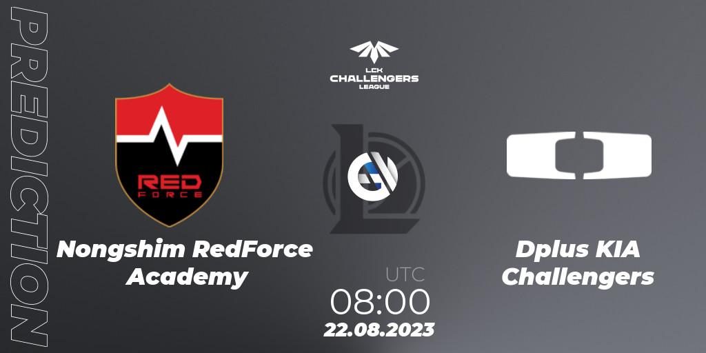 Nongshim RedForce Academy - Dplus KIA Challengers: прогноз. 22.08.2023 at 08:00, LoL, LCK Challengers League 2023 Summer - Playoffs