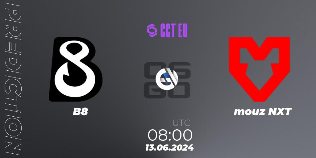 B8 - mouz NXT: прогноз. 13.06.2024 at 08:00, Counter-Strike (CS2), CCT Season 2 Europe Series 5