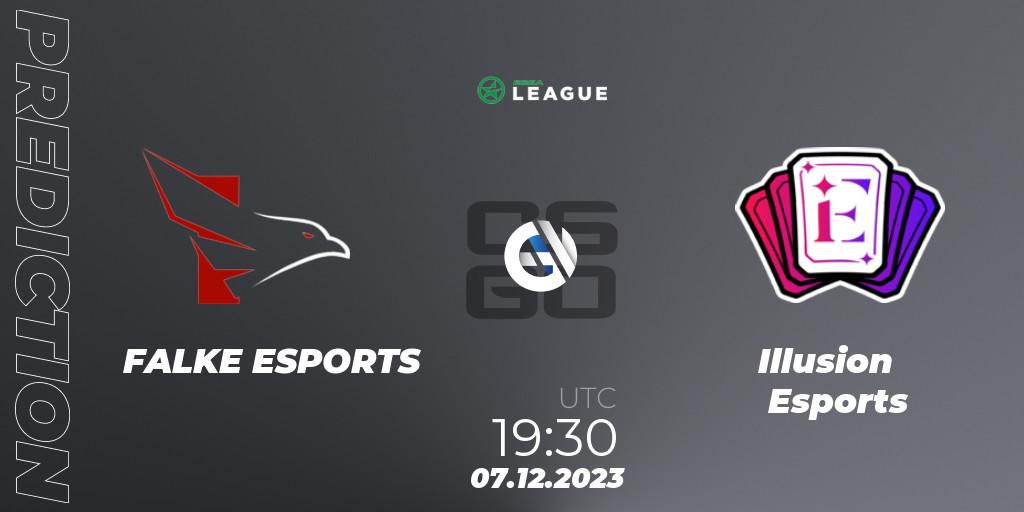 FALKE ESPORTS - Illusion Esports: прогноз. 07.12.2023 at 19:30, Counter-Strike (CS2), ESEA Season 47: Main Division - Europe