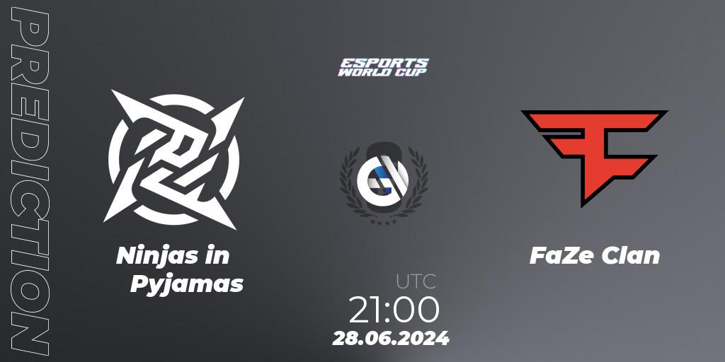 Ninjas in Pyjamas - FaZe Clan: прогноз. 28.06.2024 at 21:00, Rainbow Six, Esports World Cup 2024: Brazil CQ