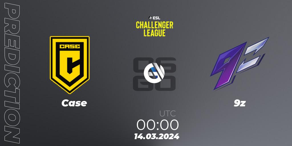 Case - 9z: прогноз. 01.05.2024 at 20:00, Counter-Strike (CS2), ESL Challenger League Season 47: South America