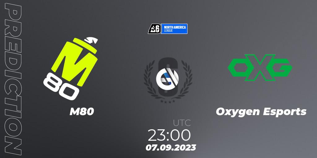 M80 - Oxygen Esports: прогноз. 07.09.2023 at 23:00, Rainbow Six, North America League 2023 - Stage 2
