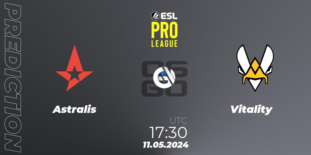 Astralis - Vitality: прогноз. 11.05.24, CS2 (CS:GO), ESL Pro League Season 19