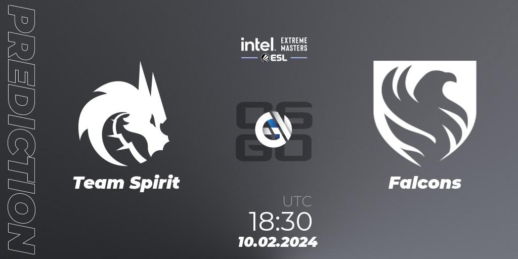 Team Spirit - Falcons: прогноз. 10.02.2024 at 18:30, Counter-Strike (CS2), IEM Katowice 2024