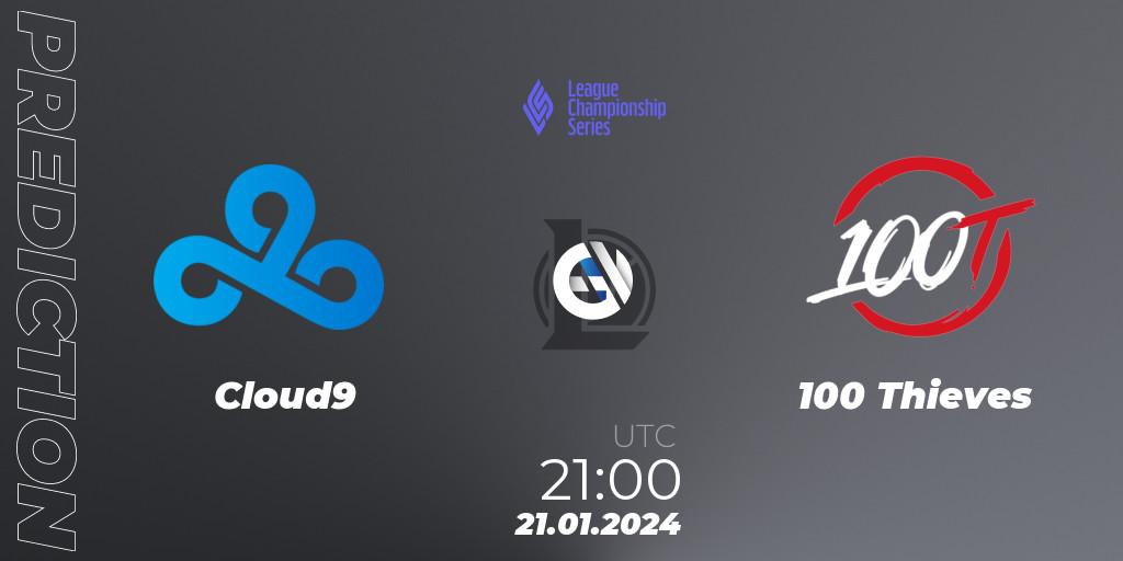Cloud9 - 100 Thieves: прогноз. 21.01.24, LoL, LCS Spring 2024 - Group Stage