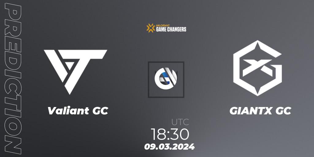 Valiant GC - GIANTX GC: прогноз. 09.03.2024 at 18:30, VALORANT, VCT 2024: Game Changers EMEA Stage 1
