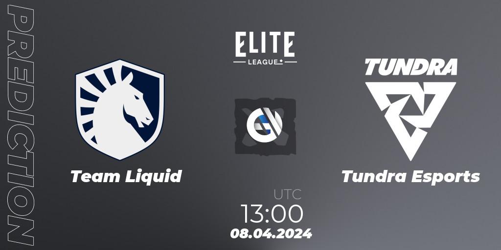 Team Liquid - Tundra Esports: прогноз. 08.04.24, Dota 2, Elite League: Round-Robin Stage