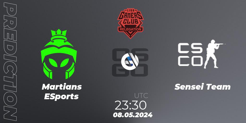 Martians ESports - Sensei Team: прогноз. 08.05.2024 at 23:30, Counter-Strike (CS2), Gamers Club Liga Série A Relegation: May 2024