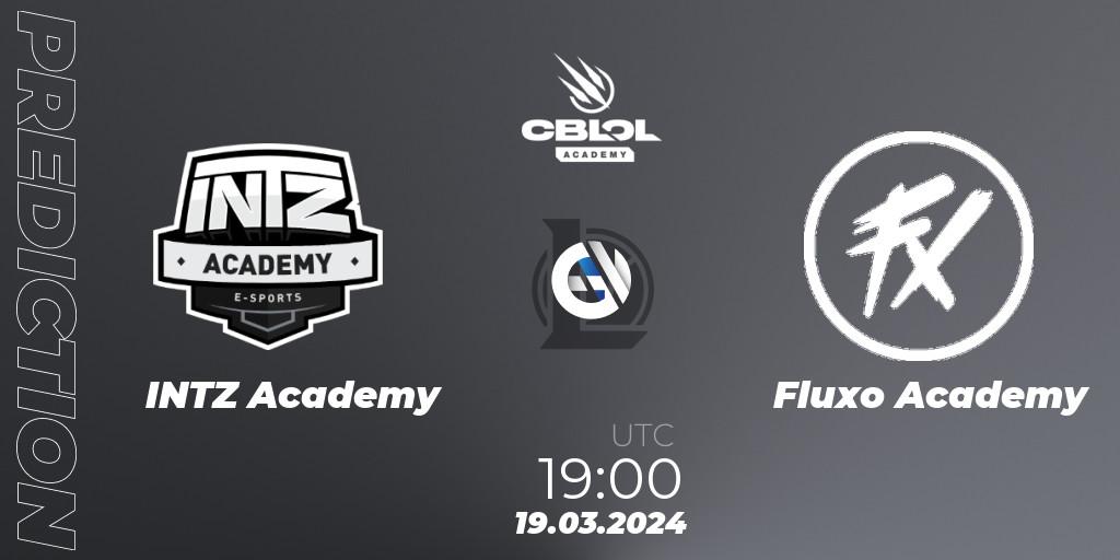 INTZ Academy - Fluxo Academy: прогноз. 19.03.24, LoL, CBLOL Academy Split 1 2024