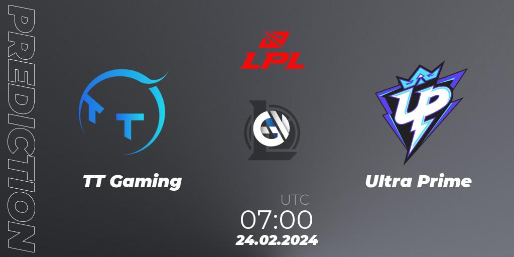 TT Gaming - Ultra Prime: прогноз. 24.02.2024 at 07:00, LoL, LPL Spring 2024 - Group Stage