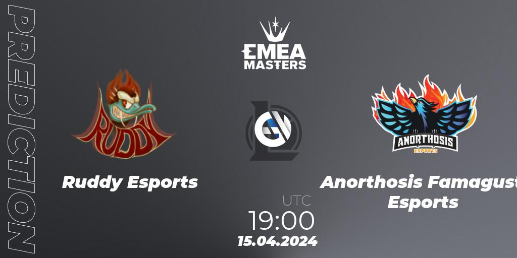 Ruddy Esports - Anorthosis Famagusta Esports: прогноз. 15.04.2024 at 19:00, LoL, EMEA Masters Spring 2024 - Play-In