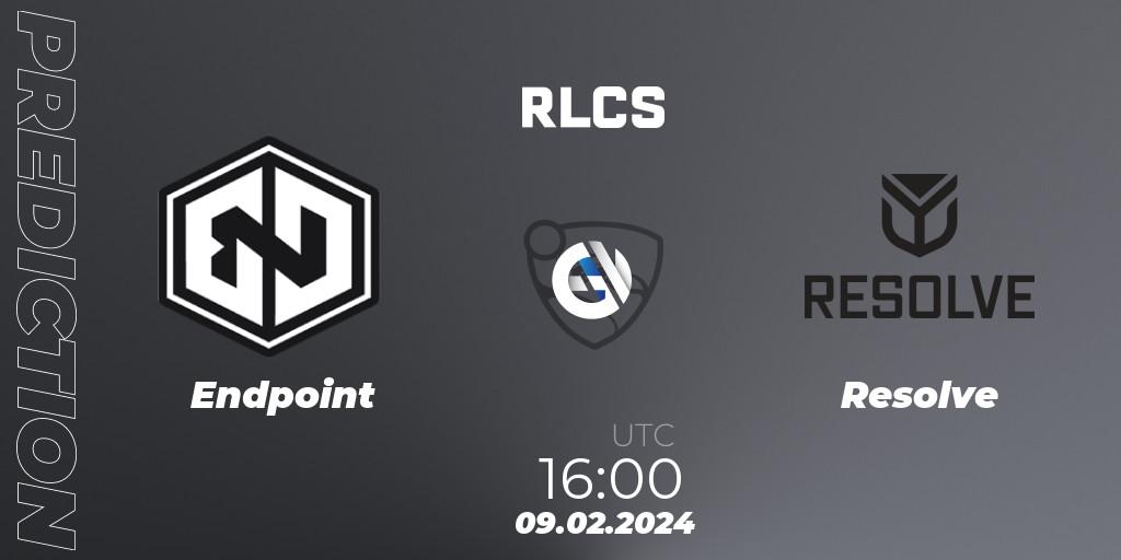 Endpoint - Resolve: прогноз. 09.02.2024 at 16:00, Rocket League, RLCS 2024 - Major 1: Europe Open Qualifier 1
