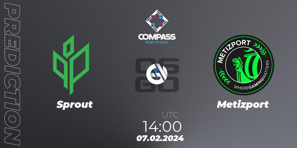 Sprout - Metizport: прогноз. 07.02.2024 at 14:00, Counter-Strike (CS2), YaLLa Compass Spring 2024 Contenders