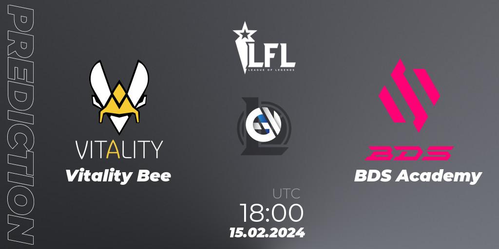 Vitality Bee - BDS Academy: прогноз. 15.02.24, LoL, LFL Spring 2024