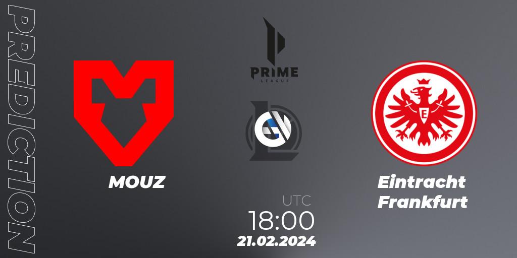 MOUZ - Eintracht Frankfurt: прогноз. 18.01.24, LoL, Prime League Spring 2024 - Group Stage