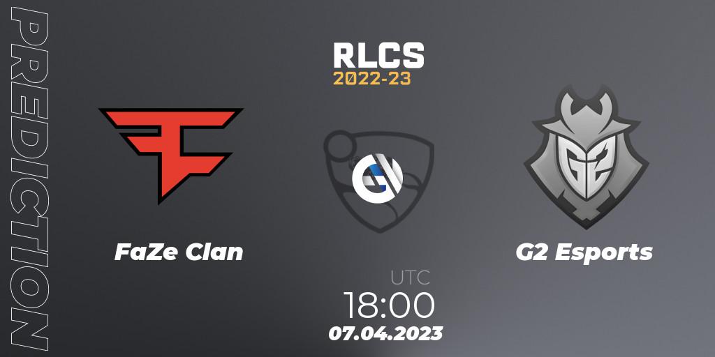 FaZe Clan - G2 Esports: прогноз. 08.04.2023 at 00:55, Rocket League, RLCS 2022-23 - Winter Split Major