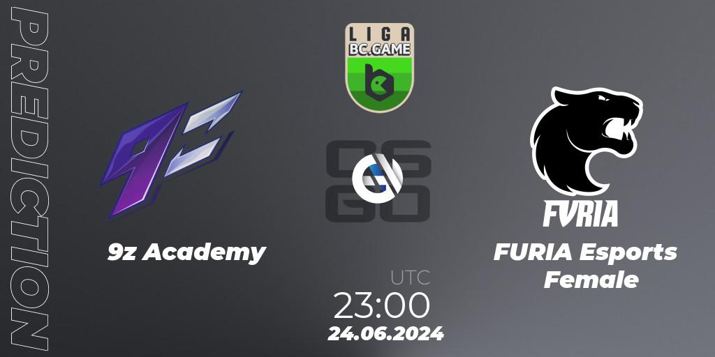 9z Academy - FURIA Esports Female: прогноз. 24.06.2024 at 23:00, Counter-Strike (CS2), Dust2 Brasil Liga Season 3: Division 2