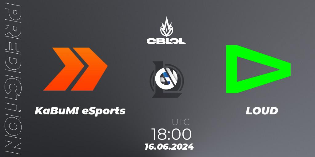KaBuM! eSports - LOUD: прогноз. 16.06.2024 at 18:00, LoL, CBLOL Split 2 2024 - Group Stage
