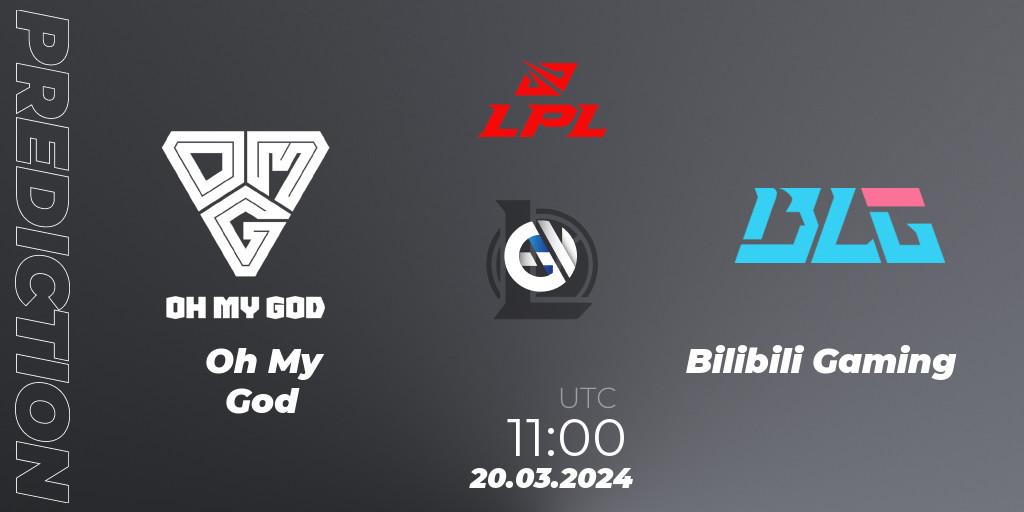 Oh My God - Bilibili Gaming: прогноз. 20.03.2024 at 11:00, LoL, LPL Spring 2024 - Group Stage