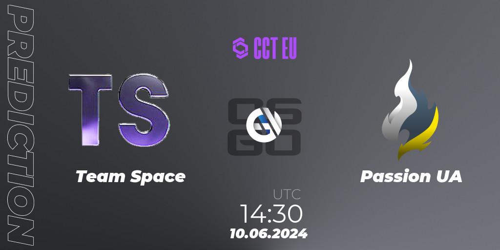 Team Space - Passion UA: прогноз. 10.06.2024 at 14:30, Counter-Strike (CS2), CCT Season 2 Europe Series 5