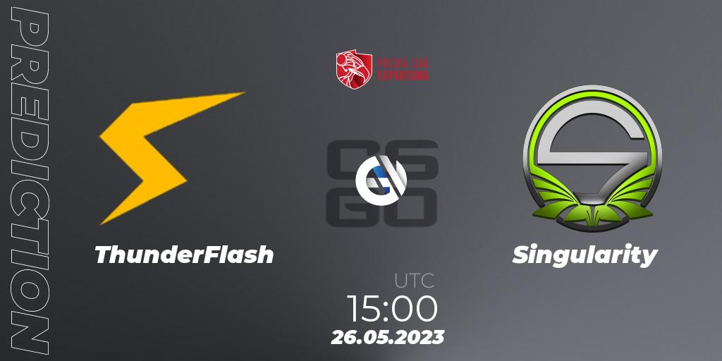 ThunderFlash - Singularity: прогноз. 26.05.2023 at 15:00, Counter-Strike (CS2), Polish Esports League 2023 Split 2