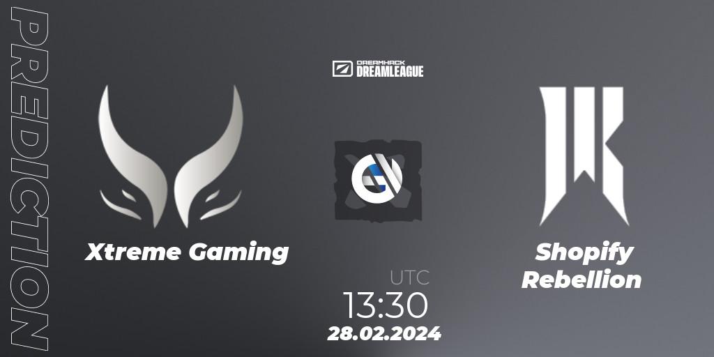 Xtreme Gaming - Shopify Rebellion: прогноз. 28.02.2024 at 14:31, Dota 2, DreamLeague Season 22