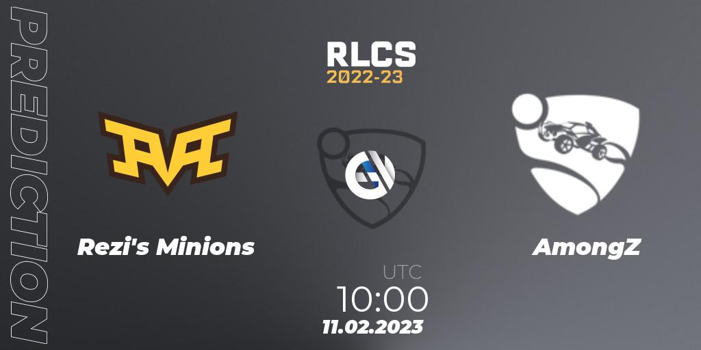 Rezi's Minions - AmongZ: прогноз. 11.02.2023 at 10:00, Rocket League, RLCS 2022-23 - Winter: Asia-Pacific Regional 2 - Winter Cup