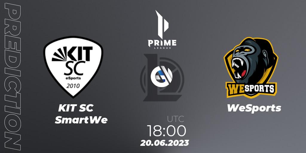 KIT SC SmartWe - WeSports: прогноз. 20.06.2023 at 18:00, LoL, Prime League 2nd Division Summer 2023