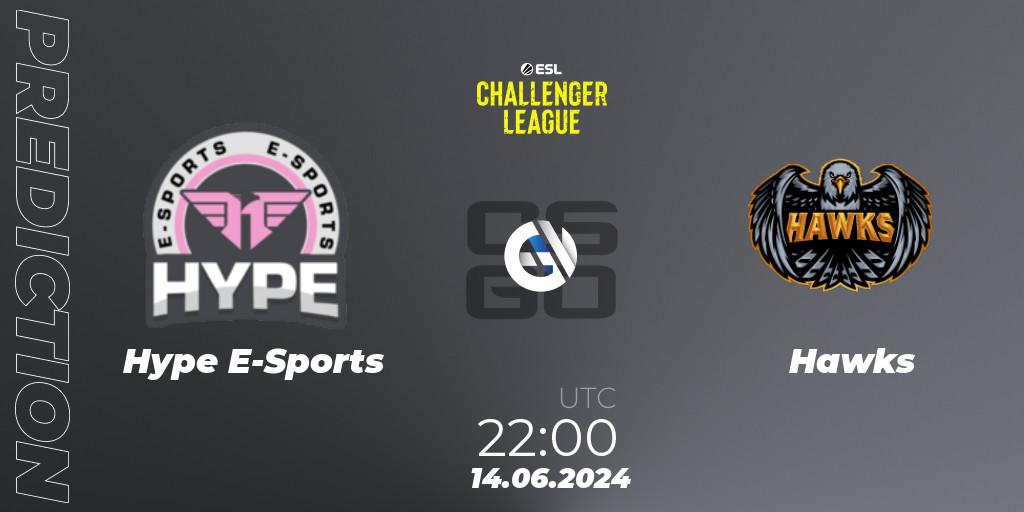 Hype E-Sports - Hawks: прогноз. 14.06.2024 at 22:00, Counter-Strike (CS2), ESL Challenger League Season 47 Relegation: South America