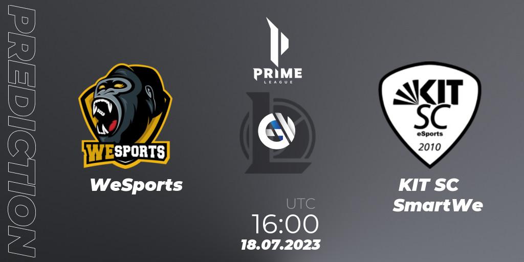 WeSports - KIT SC SmartWe: прогноз. 18.07.23, LoL, Prime League 2nd Division Summer 2023