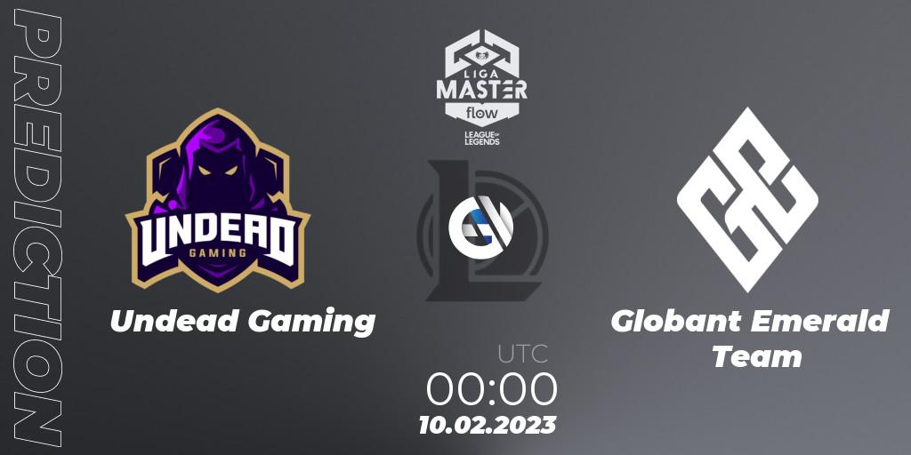 Undead Gaming - Globant Emerald Team: прогноз. 10.02.2023 at 00:30, LoL, Liga Master Opening 2023 - Group Stage