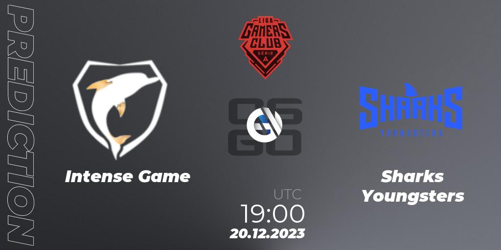 Intense Game - Sharks Youngsters: прогноз. 20.12.2023 at 19:00, Counter-Strike (CS2), Gamers Club Liga Série A: December 2023