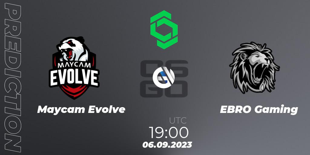 Maycam Evolve - EBRO Gaming: прогноз. 06.09.23, CS2 (CS:GO), CCT South America Series #11: Closed Qualifier