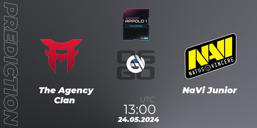The Agency Clan - NaVi Junior: прогноз. 24.05.2024 at 13:00, Counter-Strike (CS2), Appolo1 Series: Phase 2