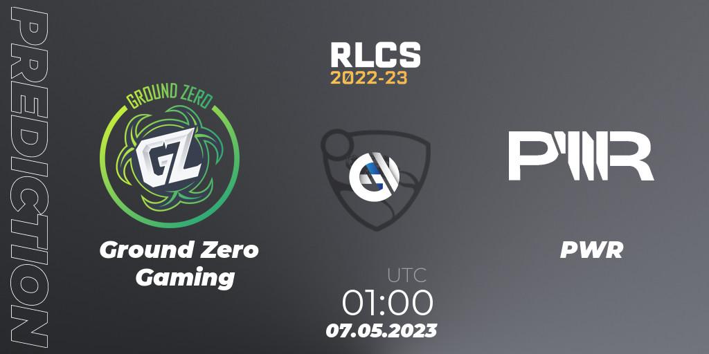 Ground Zero Gaming - PWR: прогноз. 07.05.2023 at 01:00, Rocket League, RLCS 2022-23 - Spring: Oceania Regional 1 - Spring Open