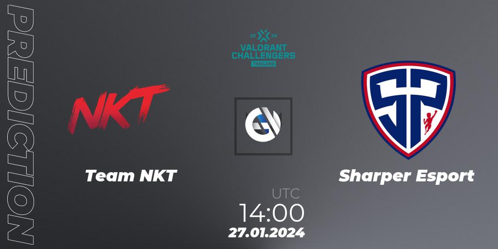 Team NKT - Sharper Esport: прогноз. 27.01.2024 at 14:00, VALORANT, VALORANT Challengers Thailand 2024: Split 1