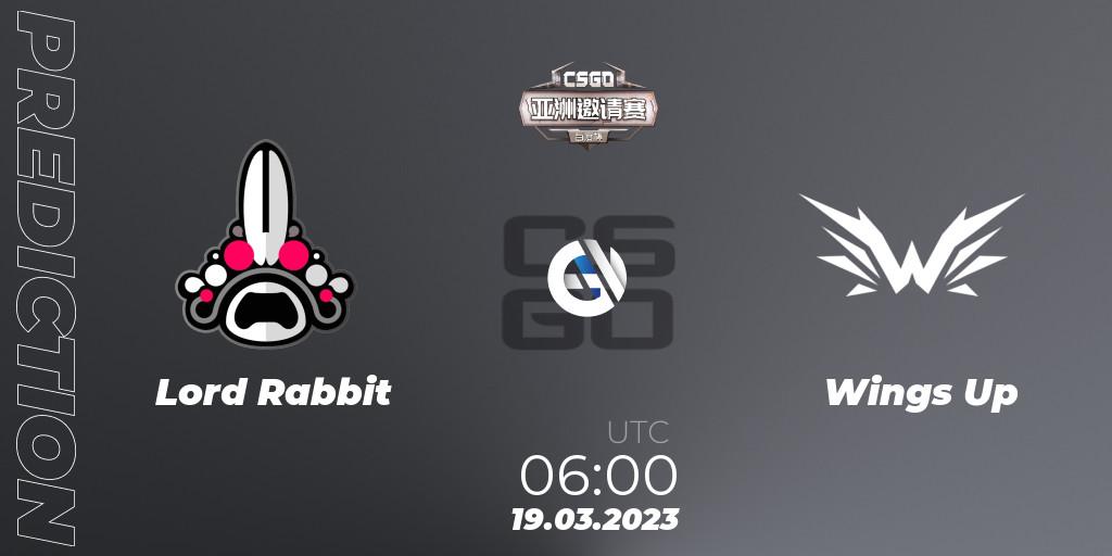 Lord Rabbit - Wings Up: прогноз. 19.03.2023 at 06:00, Counter-Strike (CS2), Baidu Cup Invitational #2