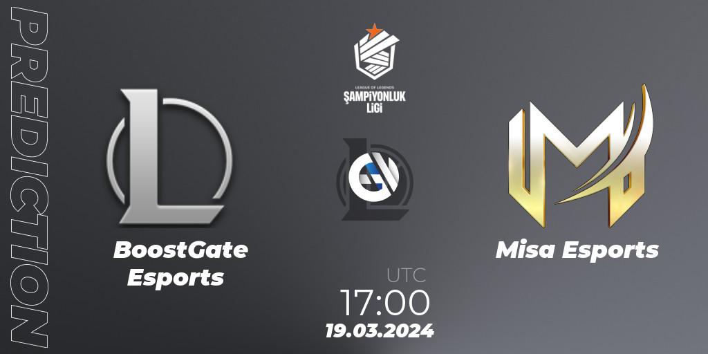 BoostGate Esports - Misa Esports: прогноз. 19.03.2024 at 17:00, LoL, TCL Winter 2024