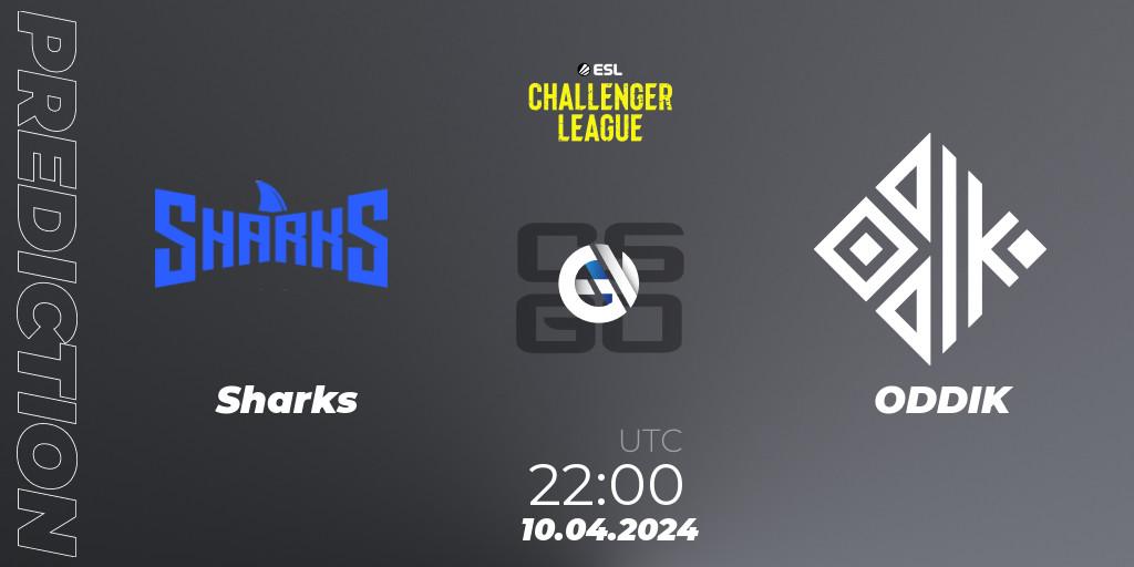 Sharks - ODDIK: прогноз. 10.04.24, CS2 (CS:GO), ESL Challenger League Season 47: South America