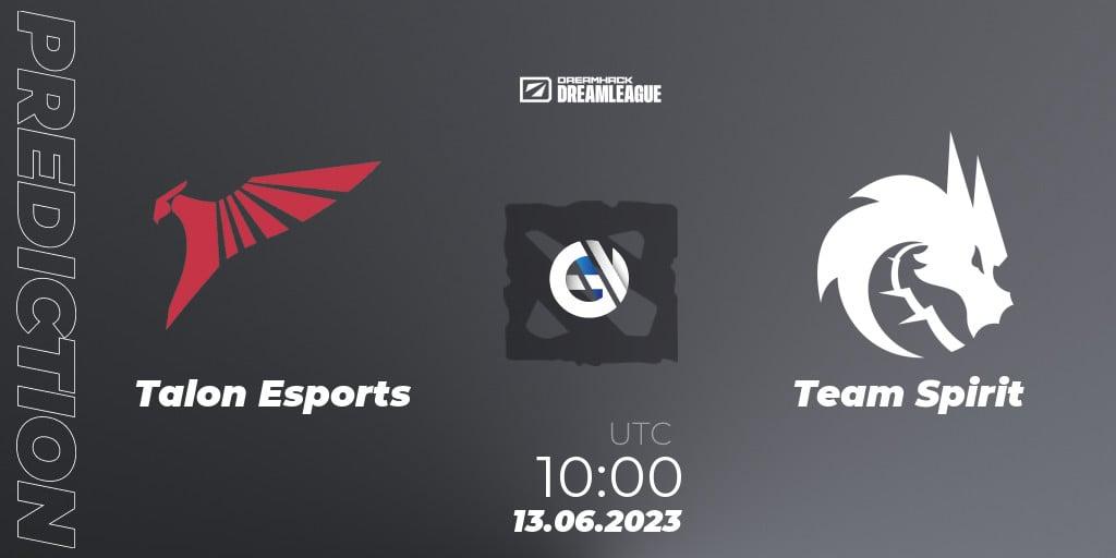 Talon Esports - Team Spirit: прогноз. 13.06.23, Dota 2, DreamLeague Season 20 - Group Stage 1