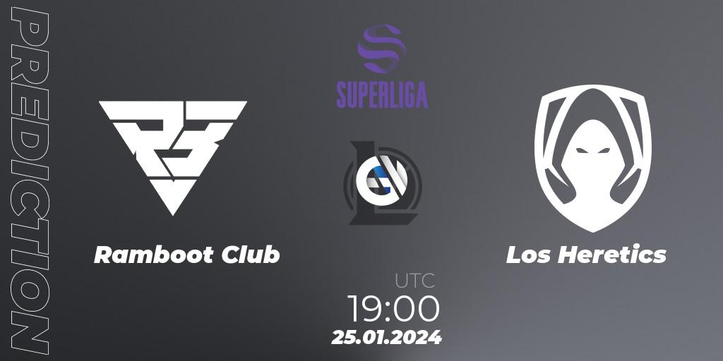 Ramboot Club - Los Heretics: прогноз. 25.01.2024 at 19:00, LoL, Superliga Spring 2024 - Group Stage