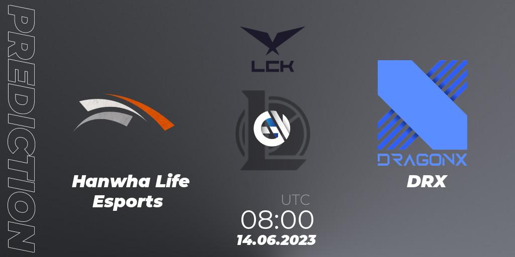 Hanwha Life Esports - DRX: прогноз. 14.06.23, LoL, LCK Summer 2023 Regular Season