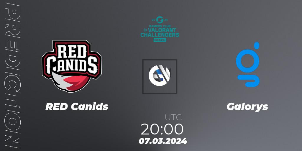 RED Canids - Galorys: прогноз. 07.03.2024 at 20:00, VALORANT, VALORANT Challengers Brazil 2024: Split 1